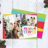 Fijne kerst & heldere kerstkleurige verkuiling 2-f feestdagenkaart