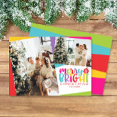 Fijne kerst & heldere kerstkleurige verkuiling 2-f feestdagenkaart