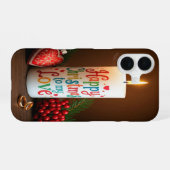 Fijne kerst in mijn liefde iPhone 16 hoesje (Achterkant horizontaal)