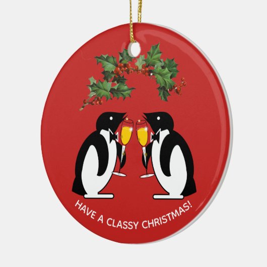 Fijne kerst keramisch ornament (Links)