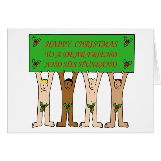 Fijne kerst lieve vriend en zijn vrouw (Voorkant Horizontaal)