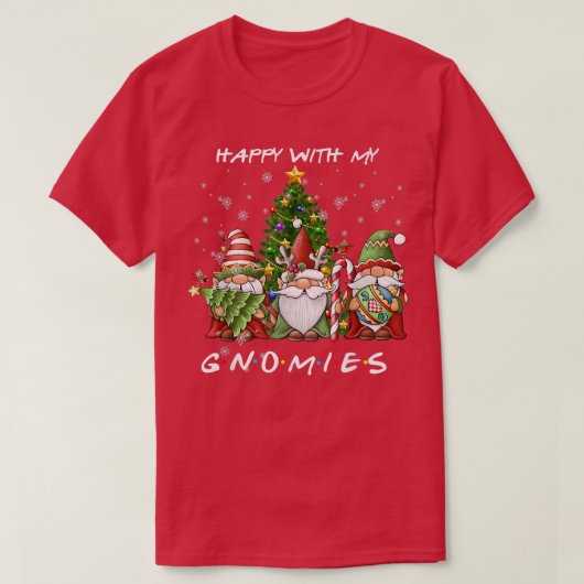 Fijne kerst met mijn Gnomen Funny Gnome T-shirt (Design voorkant)