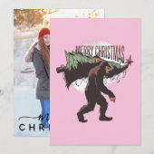 Fijne kerst met ruimte voor uw foto feestdagenkaart (Voorkant / Achterkant)