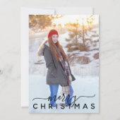 Fijne kerst met ruimte voor uw foto feestdagenkaart (Achterkant)