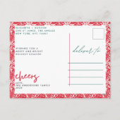 Fijne kerst met volledige openbaring feestdagenkaart (Achterkant)