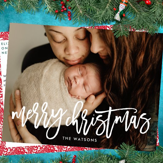 Fijne kerst met volledige openbaring feestdagenkaart