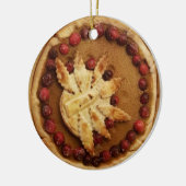 Fijne kerst Pumpkin Piepie Keramisch Ornament (Links)