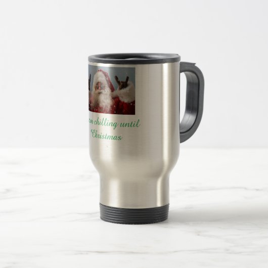 Fijne kerst reisbeker (Voorkant rechts)