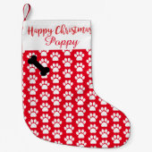 Fijne kerst voor de hond kleine kerstsok (Voorkant)