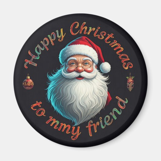 Fijne kerst voor mijn vriend magneet (Voorkant)