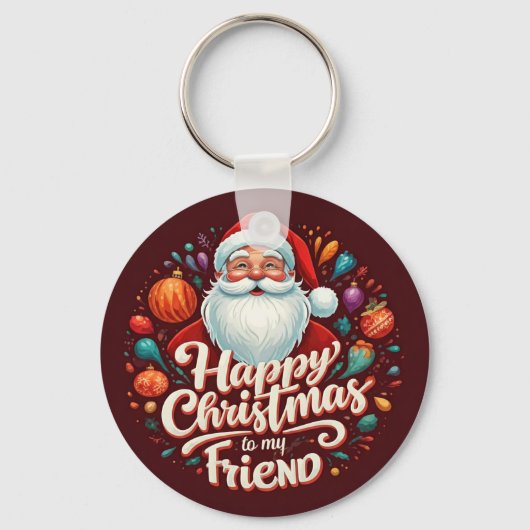 FIJNE KERST VOOR MIJN VRIEND SLEUTELHANGER (Voorkant)