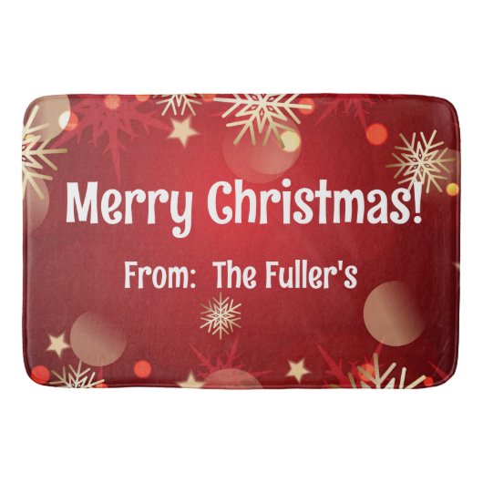 Fijne Kerst Vrolijke Kersttrui Feestelijke Vakanti Badmat (Voorkant)