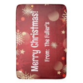 Fijne Kerst Vrolijke Kersttrui Feestelijke Vakanti Badmat (Voorkant Verticaal)