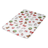 Fijne Kerst Vrolijke Kersttrui Feestelijke Vakanti Badmat (Gekanteld)