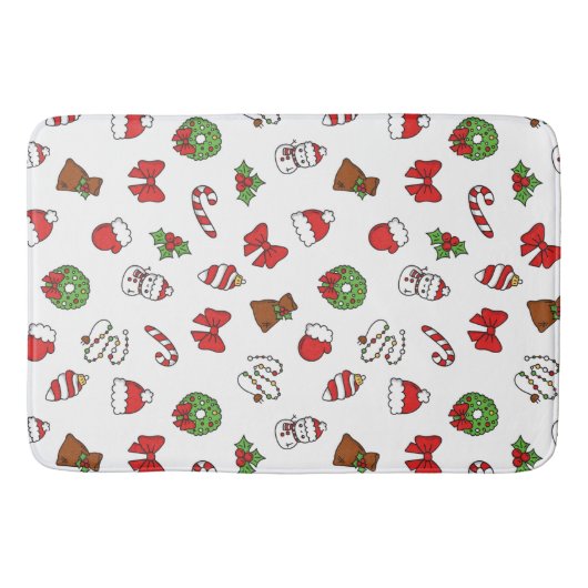 Fijne Kerst Vrolijke Kersttrui Feestelijke Vakanti Badmat (Voorkant)