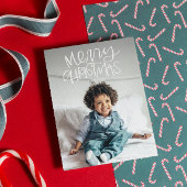 Fijne kerst Whimsy Photo Holiday Card Feestdagenkaart