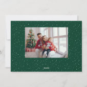 Fijne kerstavond foto van feestdag feestdagenkaart (Achterkant)