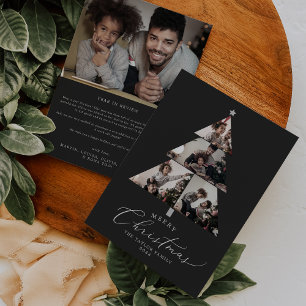 Fijne kerstavond met kerstaven feestdagenkaart