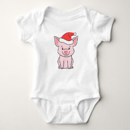 Fijne Kerstbiggetjes met Santa Hat Romper