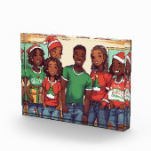 Fijne Kerstboom Jongens Meisjes Fotoblok (Rechts)