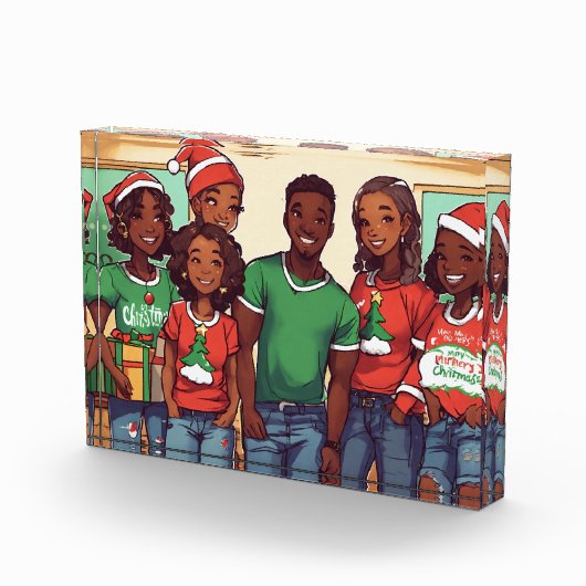 Fijne Kerstboom Jongens Meisjes Fotoblok (Rechts)