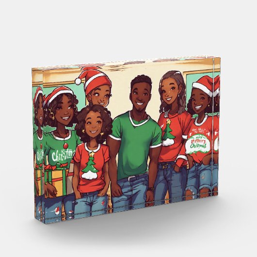 Fijne Kerstboom Jongens Meisjes Fotoblok (Links)