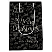 Fijne kerstcadeaus medium cadeauzakje (Achterkant)