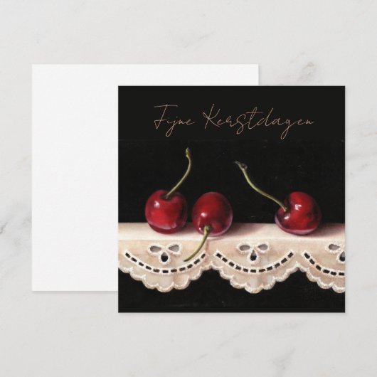 Fijne Kerstdag Kaart (Voorkant / Achterkant)