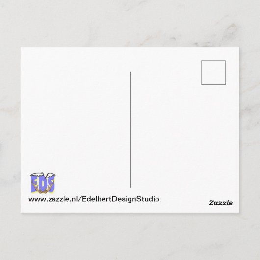 Fijne Kerstdag Octopus Briefkaart (Achterkant)