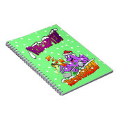 Fijne Kerstdag Octopus Kok Recepten Notitieboek (Rechterzijde)