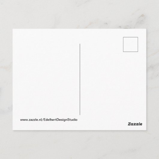 Fijne Kerstdag Stokstaartje Kerstman Briefkaart (Achterkant)