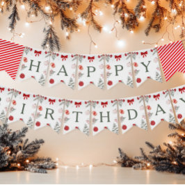 Fijne kerstdag vlaggetjes