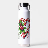 Fijne kerstdagen allemaal waterfles (Voorkant)