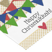 Fijne Kerstdagen Chanoeka Chanoeka Korte Tafelloper (Hoek)