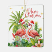 Fijne Kerstdagen Flamingo Ornament (Links)