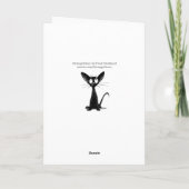 Fijne kerstdagen! Grappige kerst en vakantie kat Feestdagen Kaart (Achterkant)