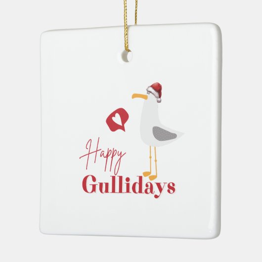 Fijne kerstdagen keramisch ornament (Links)