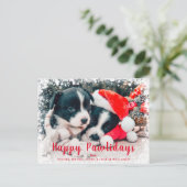 Fijne kerstdagen met vrolijke feestdagen (Staand voorkant)