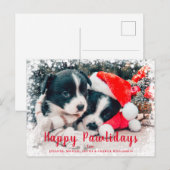 Fijne kerstdagen met vrolijke feestdagen (Voorkant / Achterkant)