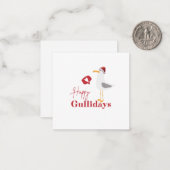 Fijne kerstdagen notitiekaartje (Voorkant / Achterkant in situ)