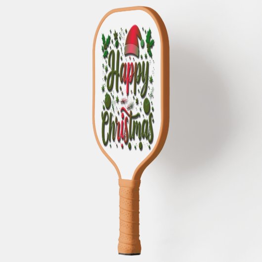 Fijne kerstdagen pickleball paddle (Links)