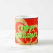 Fijne kerstdagen rood en goud Collectie. Koffiemok (Center)