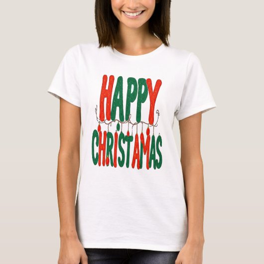 Fijne kerstdagen t-shirt (Voorkant)