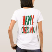 Fijne kerstdagen t-shirt (Achterkant)