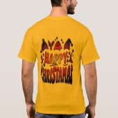 Fijne kerstdagen t-shirt (Achterkant)