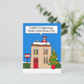 Fijne kerstdagen van Realtor Feestdagenkaart (Staand voorkant)