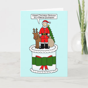 Fijne kerstdagen voor kleinzoon kaart