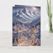 Fijne Kerstfeest Winter Wonderland Greeting Card Kaart (Achterkant)