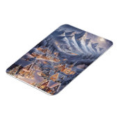 Fijne Kerstfeest Winter Wonderland Greeting Card  Magneet (Linkerzijde)