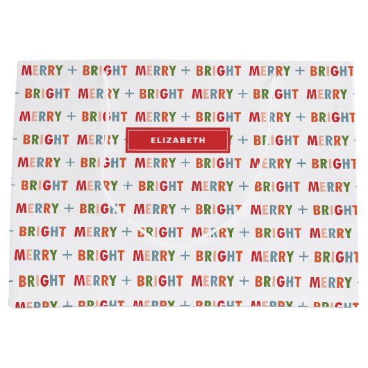 Fijne kerstfeestdag cadeautas (Voorkant)